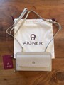Aigner Lederhandtasche, Messenger Bag, Fashion L, Alpaca Beige, Herstnr. 163207
