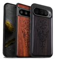 Holz-Handyhüllen für Google Pixel 9 Pro XL 8 Pro 8a 7a 7 Pro 6 Pro 6a 6 7 hülle