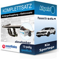 WESTFALIA Anhängekupplung abnehmbar und E-Satz 13polig für Kia Sportage 15- AHK