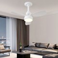 Deckenventilator mit Licht und Fernbedienung 24W Einstellbare Ventilatorgeschwin