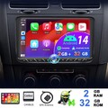 9" Android 14 Apple CarPlay Autoradio 2+32G GPS RDS Für VW GOLF 5 V 6 Touran EOS