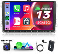 9" 4+64GB DAB Autoradio Android13 Carplay GPS Kam für VW GOLF 5 6 Passat Touran