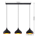 Lindby Elamira Pendelleuchte Hängelampe Deckenlampe schwarz gold SIEHE TEXT/FOTO