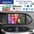 DAB+ Für Fiat Tipo Egea 2015-2021 Autoradio Android 15 Carplay GPS WiFi BT 2+64G