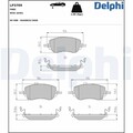 DELPHI Bremsbelagsatz Scheibenbremse LP3709 für FIAT TIPO 500 357HXN1A 357SXN1A