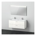 Duravit XBase Möbel-Set mit 2 Waschplätzen und Spiegel 1230 x 490 mm - Weiß...