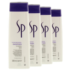 WELLA SP SMOOTHEN Shampoo glättendes Shampoo für widerspenstiges Haar 4x 250 ml
