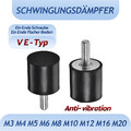Gummipuffer Typ D/Silentblock Typ D Anschlagpuffer M3 ~ M20 Schwingungsdämpfer