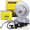 TEXTAR BREMSSCHEIBEN +BELÄGE +KONTAKT HINTEN FÜR BMW 1-ER F20 F21 2-ER F22 F23