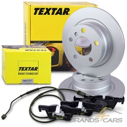 TEXTAR BREMSSCHEIBEN +BELÄGE +KONTAKT HINTEN FÜR BMW 1-ER F20 F21 2-ER F22 F23TEXTAR BREMSENSET Ø290 PRO Q+ ## SIEHE FAHRZEUGLISTE