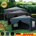 Pavillon Pop Stabil Gartenzelt UV Faltpavillon Gartenpavillon Partyzelt 2x2/3x3m