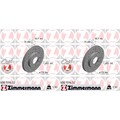 2x ZIMMERMANN SPORT BREMSSCHEIBEN 239mm GELOCHT VORNE passend für AUDI 80 90 COU