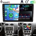DAB+ Für Ford Focus MK2 2004-2007 Android 15 Autoradio GPS Navi CarPlay 2+32GB