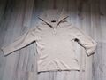 top neuw. beiger Pulli Gr. S Pullover Miss Troyer warm Reißverschl. Kragen 