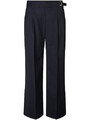 Flanellhose windsor. nacht-blau  Gr 34  Culotte-Stil  doppelte Bundfalte NP 349€
