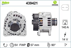 Lichtmaschine Generator Lima VALEO ORIGINS - NEW O.E. TECHNOLOGIE 439421 für VW