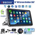 10.1" Single 1DIN Carplay Autoradio Android 14 GPS Nav Wifi BT RDS DAB Cam 4+64G