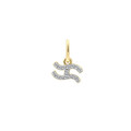 XENOX Charm-Anhänger Sternzeichen WASSERMANN vergoldet XS10470G