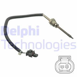 DELPHI TS30217 Abgastemperatursensor passend für MERCEDES-BENZ CLK (C209) 280mm