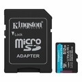 Kingston 512Gb Canvas Go! Plus Gen4 microsdxc Karte mit Sd Adapter Uhs-I Class 1