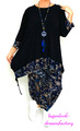 MYO-Lagenlook Long-Tunika-Shirt-Überwurf Mustermix PAISLEY 44,46,48,50,52,54 