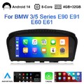 8,9" Android 14 Wireless CarPlay Autoradio 4+32GB DAB+ Für BMW E90/E91/E92/E60
