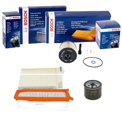 BOSCH FILTER INSPEKTIONSPAKET passend für DACIA DUSTER HS 1.5 dci 90-110 PS