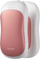 OCOOPA Handwärmer Elektrisch 2er Set, 10000mAh Taschenwärmer USB Powerbank rosa