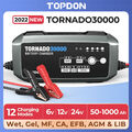 TOPDON 6V/12V/24V-30A Intelligentes Batterieladegerät KFZ Erhaltungsladegerät