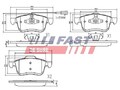 FAST Bremsbelagsatz, Scheibenbremse Vorderachse u.a. für FIAT, OPEL