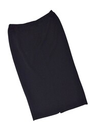 Peter Hahn Strickrock schwarz 42 XL 100% Merinowolle Maxirock Schlauch Rock