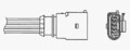 NGK 90405 Lambda Sensor for SEAT SKODA VW