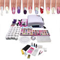 LED UV Nagelset Einsteigerset Nagelstudioset mit Fräser Lampe Starterset GEL Set