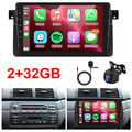 2+32GB Für BMW E46 1999-2005 9" Carplay Android 13 Autoradio Auto GPS + Camera