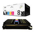 8x Toner für HP Color LaserJet 2500 wie C9700A-03A C9700A - C9703A 121A CMYK