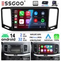DAB Android14 Autoradio 2+32G Carplay Für VW Sharan 7N Seat Alhambra II Navi Kam