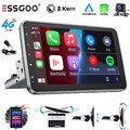 KAM 128G 8-Kern Android14 Carplay Autoradio 1 DIN 4G-LTE 360° Drehbar Bildschirm