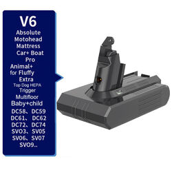 9500mAh Akku Für Dyson V8 V7 V6 V10 SV10 Animal Absolute Staubsauger DE
