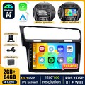 64G Android 14 Autoradio Carplay FM GPS Navi Kam für VW Golf 7 VII MK7 2012-2017