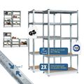 Grafner Schwerlastregal 2er Set 180x90x40cm Lagerregal 1750kg Werkstattregal