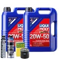 Motoröl 20W50 LIQUI MOLY Hightech 10L +MANN Ölfilter +Spülung +Cera Tec