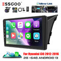 DAB+ Autoradio Carplay Android 13 Auto 2+64G GPS KAM Für Hyundai i30 GD 12-2016