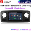 2+64G Carplay Autoradio Für Mercedes-Benz Sprinter 2018-2022 GPS NAVI BT FM DAB+