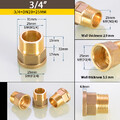 1/8 1/4" 3/8" 1/2" 3/4" 1" Messing Fitting Gewindefittings|Reduzierstück IG x AG