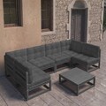 Garten Lounge Set Gartenmöbel Sofa Sitzgruppe 7-tlg. Massivholz Kiefer vidaXL