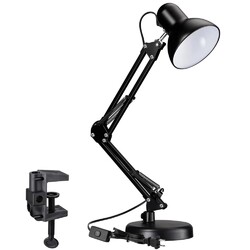 Retro Schreibtischlampe E27 Arbeitslampe Gelenkarm Leselampe Tischlampe +CLIP