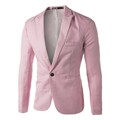 Einfarbig Frühling Komfortabel Leichte Dehnung Männer Männlich Polyester