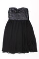✅ Review Bandeaukleid Slim Kleid für Damen Gr. 32, XS Ärmellos mit Pailletten ✅