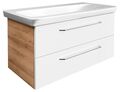 Fackelmann MILANO Badmöbel Set 2 Teile Waschtisch mit Unterschrank 100 cm