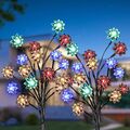 2x Solar Gartenstecker Blüten Traum LED beleuchtet Garten Deko Blumen Zweige